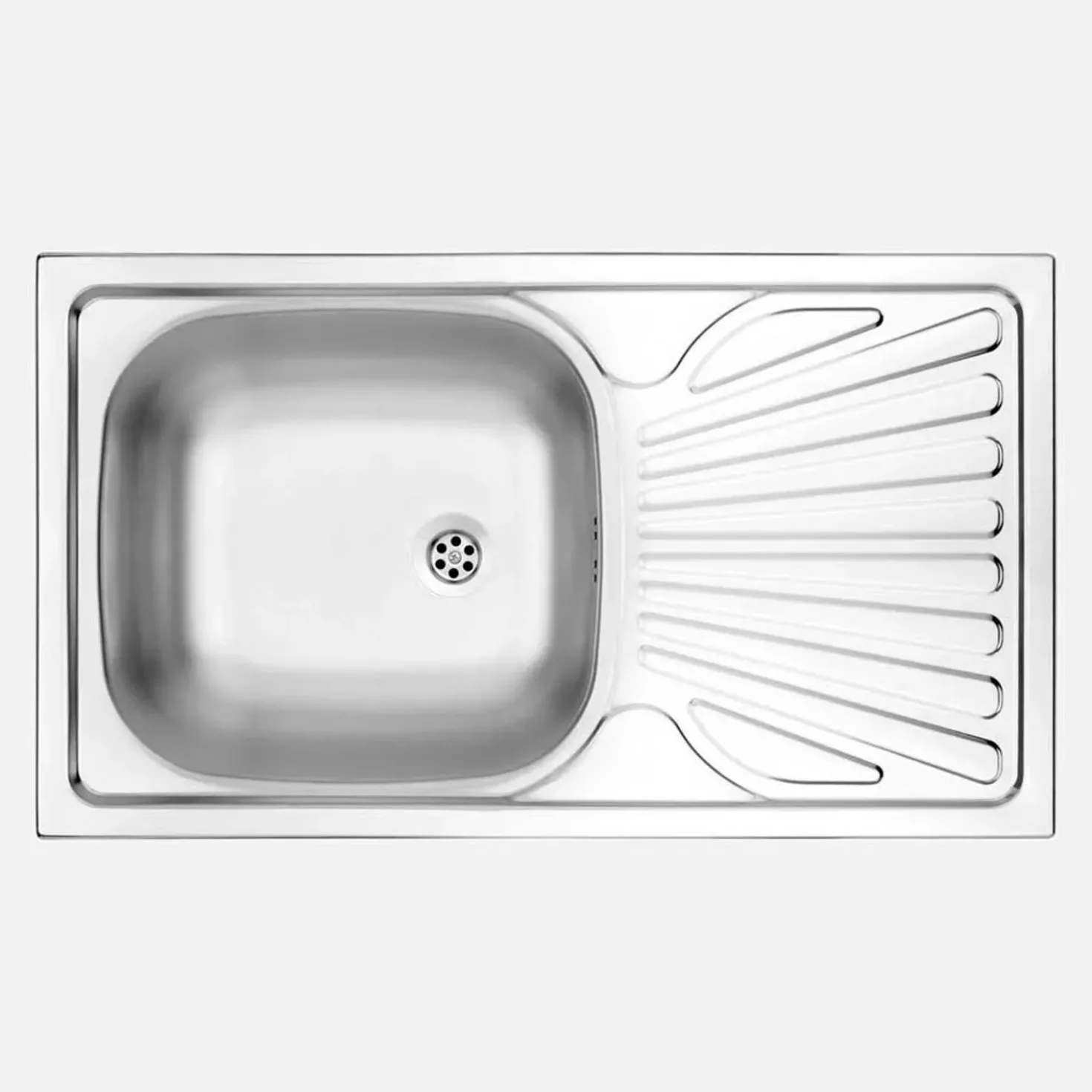 Lavello 1 vasca con gocciolatoio Idrostile Jatibonico 435x150 mm satinato