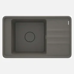 Lavello 1 vasca con gocciolatoio Idrostile Varadero 500x229 mm Antracite Met