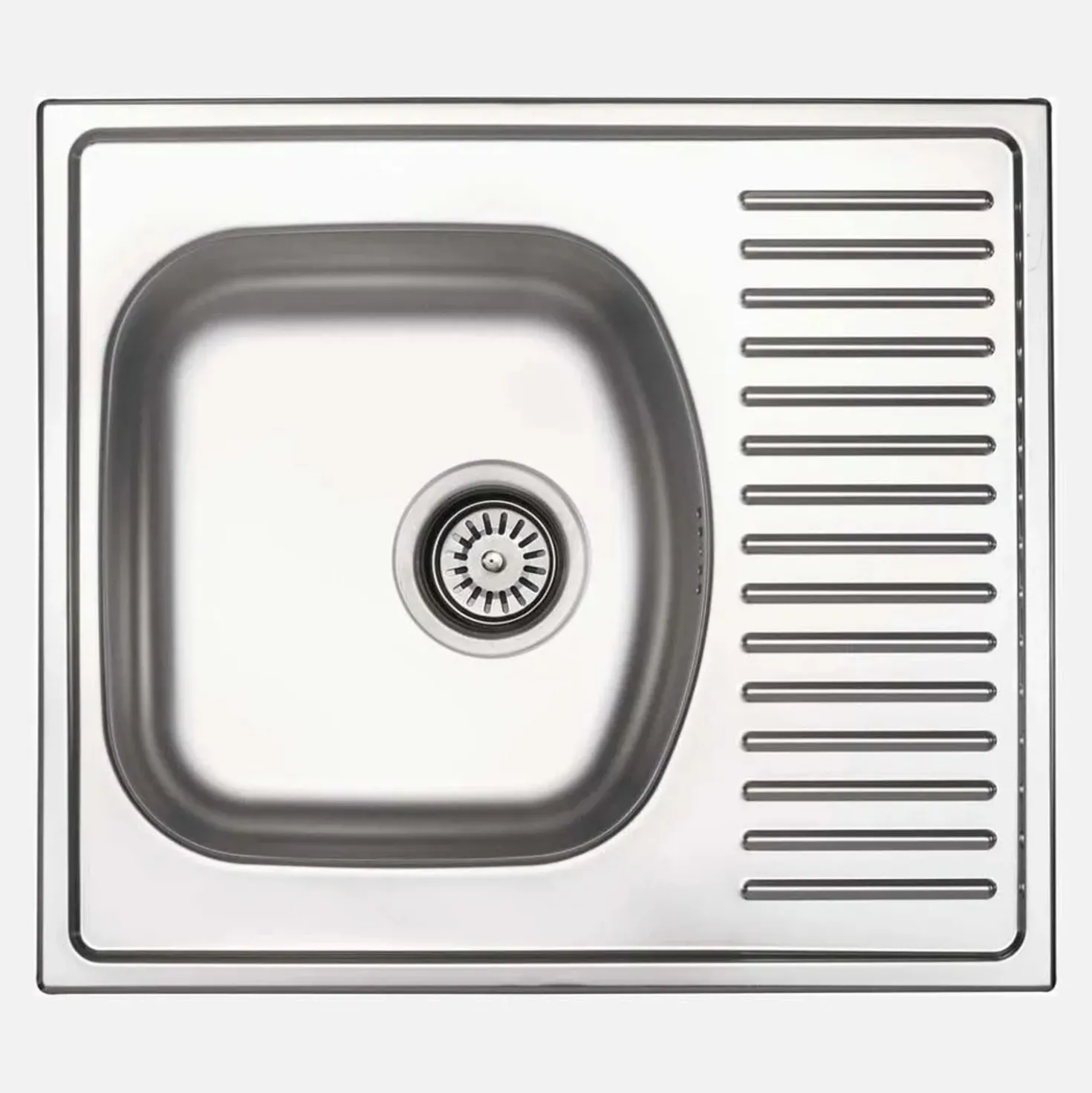 Lavello 1 vasca con gocciolatoio Idrostile Jatibonico 510x150 mm acciaio inox