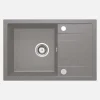 Lavello 1 vasca con gocciolatoio Idrostile Bayamo 440x175 mm grigio met