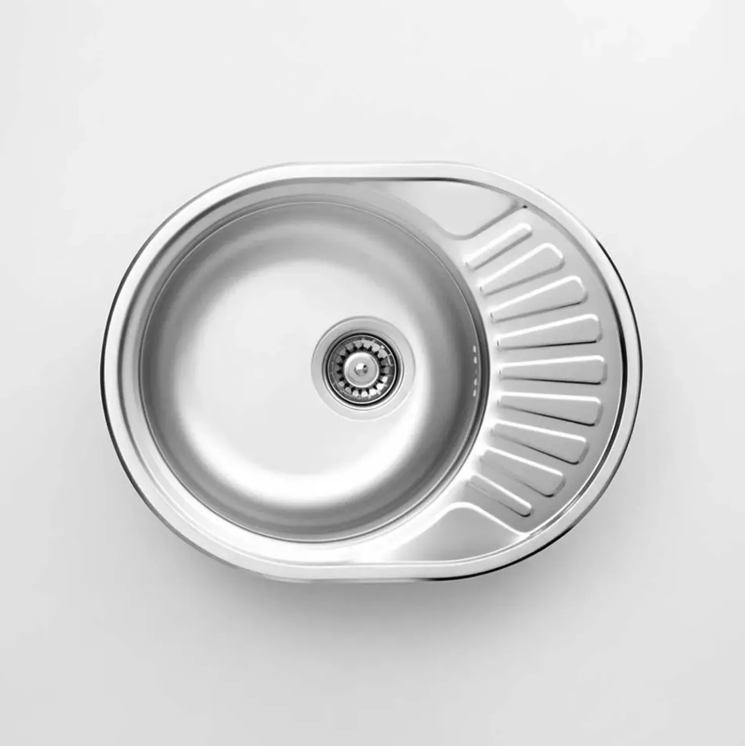 Lavello 1 vasca con gocciolatoio Idrostile Baracoa 445x160 mm acciaio inox