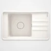 Lavello 1 vasca con gocciolatoio Idrostile Varadero 500x229 mm alabastro