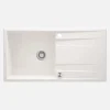 Lavello 1 vasca con gocciolatoio Idrostile Güines 520x203 mm alabastro