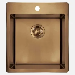 Lavello 1 vasca forma 1 Idrostile Ciego de Ávila 505x200 mm bronzo spaz