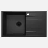 Lavello 1 vasca gocciolatoio Idrostile Güines sifone 500x209 mm grafite met