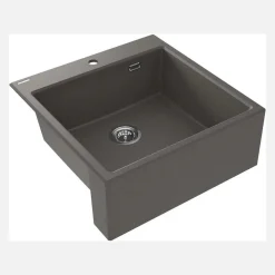 Lavello 1 vasca Idrostile Güines 610x214 mm Antracite metallizzato