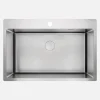 Lavello 1 vasca Idrostile Roque con sifone 505x203 mm acciaio spazzolato