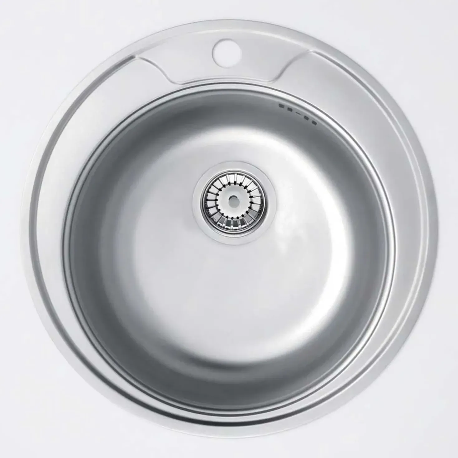Lavello 1 vasca Idrostile Baracoa D490 mm satinato