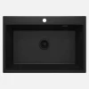 Lavello 1 vasca Idrostile Güines 520x210 mm Nero