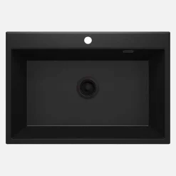 Lavello 1 vasca Idrostile Güines 520x210 mm Nero