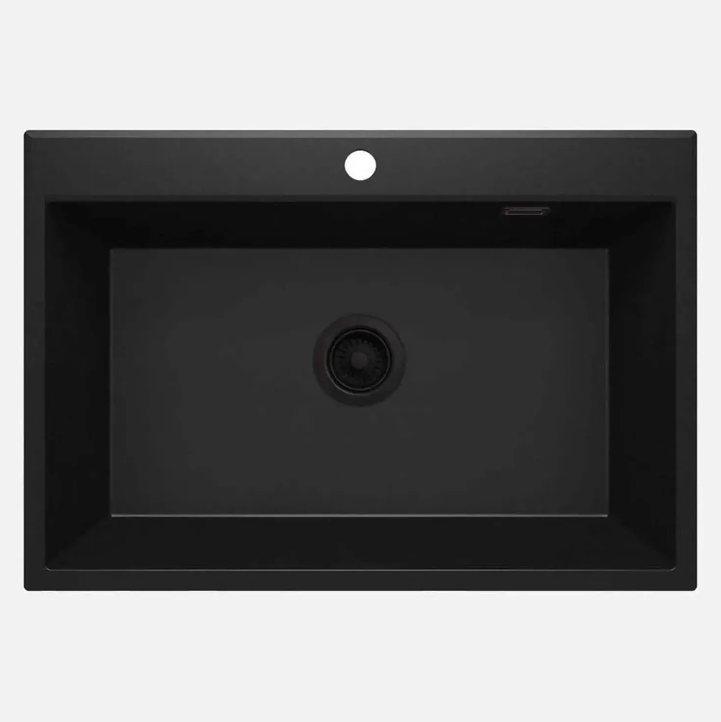 Lavello 1 vasca Idrostile Güines 520x210 mm Nero