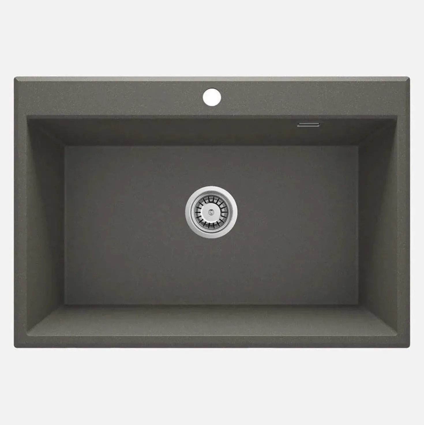 Lavello 1 vasca Idrostile Güines sifone 520x210 mm antracite metallizzato