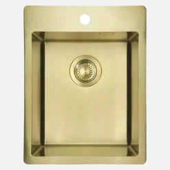 Lavello 1 vasca Idrostile Ciego de Ávila 505x200 mm oro spazzolato