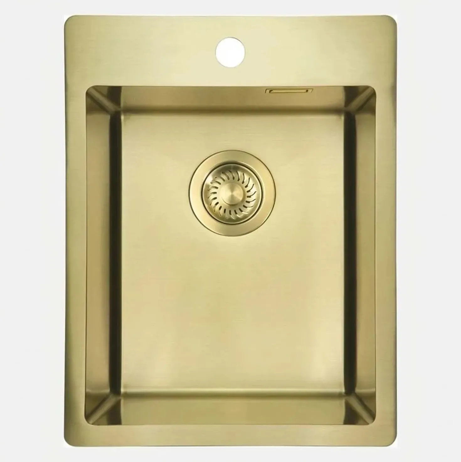Lavello 1 vasca Idrostile Ciego de Ávila 505x200 mm oro spazzolato