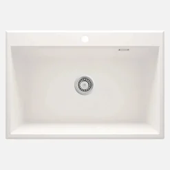 Lavello 1 vasca Idrostile Güines sifone 520x210 mm alabastro