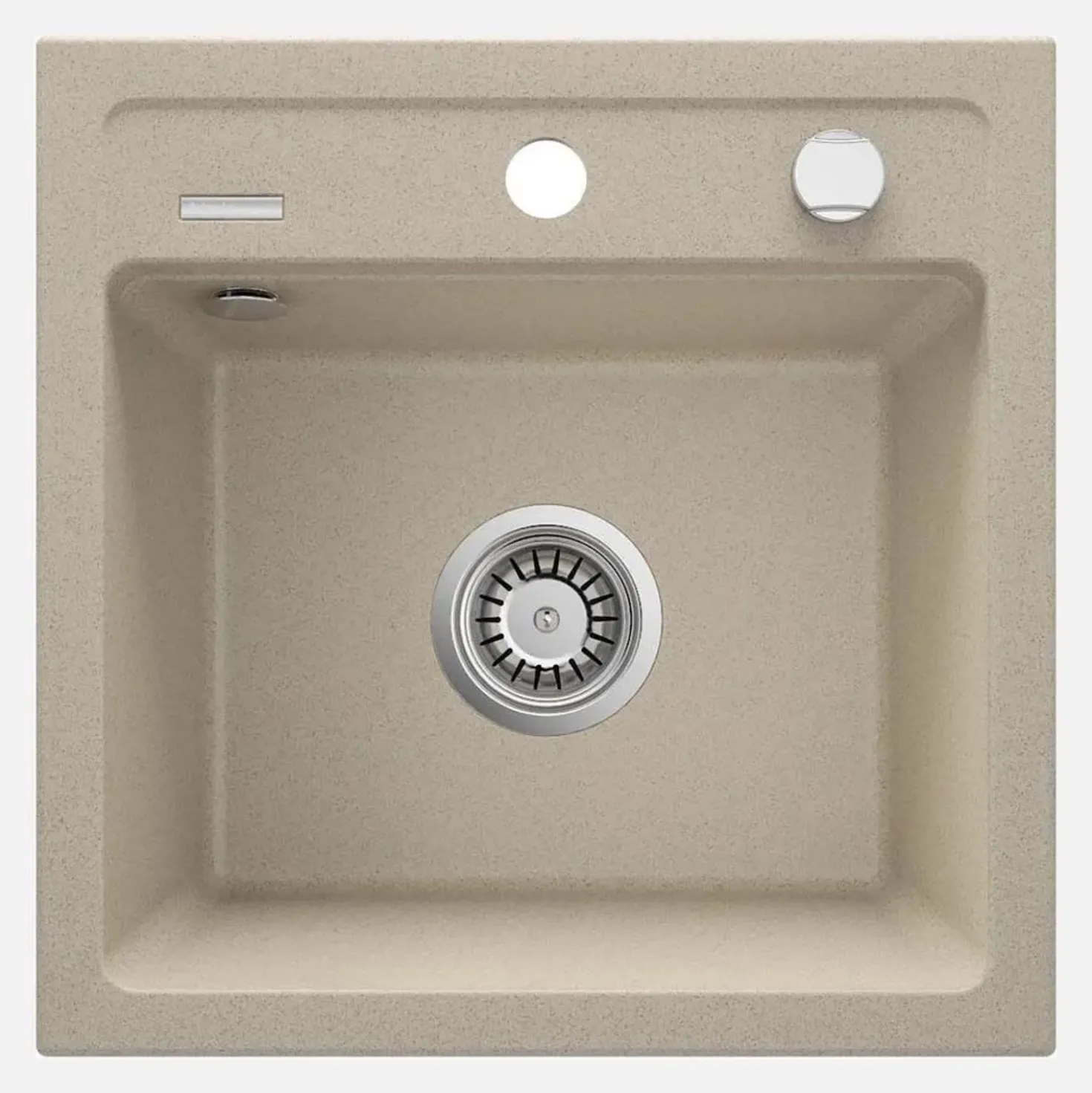 Lavello 1 vasca Idrostile Martí sifone 440x184 mm sabbia