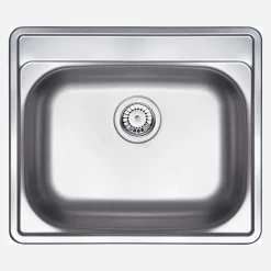 Lavello 1 vasca Idrostile Cidra 500x180 mm acciaio inox