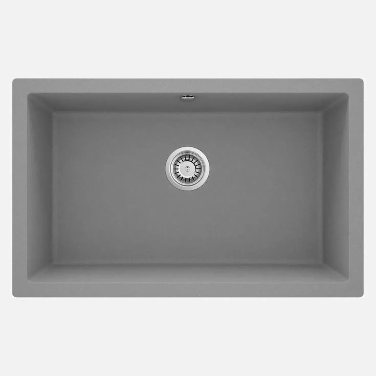 Lavello 1 vasca incasso Idrostile Colón 500x204 mm grigio metallizzato