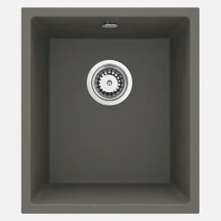 Lavello 1 vasca sottopensile Colón forma vert sifone 440x200 mm Antracite met