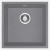 Lavello 1 vasca sottotop Idrostile Colón 440x200 mm grigio metallizzato