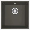Lavello 1 vasca sottotop Idrostile Colón 440x200 mm Antracite Metallizzato
