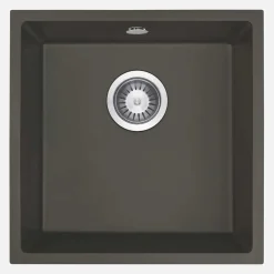 Lavello 1 vasca sottotop Idrostile Colón 440x200 mm Antracite Metallizzato