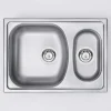 Lavello 1,5 vasche Idrostile Jobabo 440x150 mm satinato
