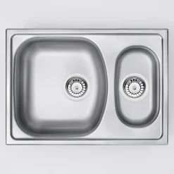 Lavello 1,5 vasche Idrostile Jobabo 440x150 mm satinato