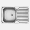 Lavello appoggio 1 vasca e gocciolatoio Idrostile Guantánamo 500x160 mm satinato