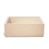 Lavello da esterno Madrid in cemento 35x45x16 cm rosa