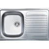Lavello da incasso 1 vasca sx 79 cm inox