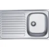 Lavello da incasso 1 vasca dx 86 cm inox