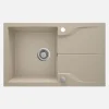 Lavello granito 1 vasca gocciolatoio Idrostile sifone 490x194 mm sabbia