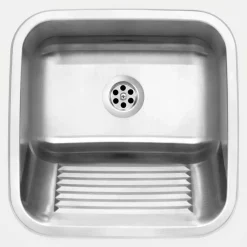 Lavello servizio 1 vasca incasso o parete Idrostile 450x200 mm Satinato