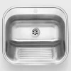Lavello servizio 1 vasca incasso o parete Idrostile 495x220 mm Satinato
