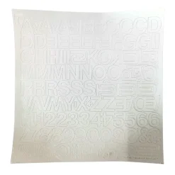 Lettere e numeri adesivi Letterfix bianco 212 pz