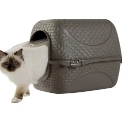 Lettiera gatti chiusa porta basculante Privè 42x50x40 cm