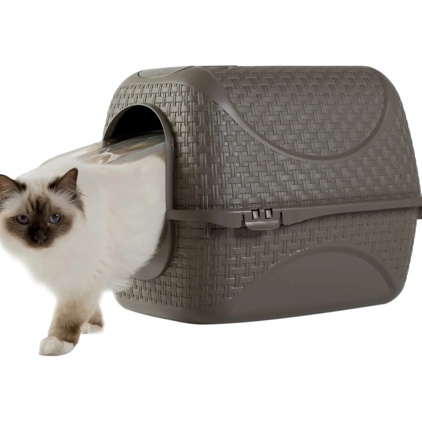 Lettiera gatti chiusa porta basculante Privè 42x50x40 cm