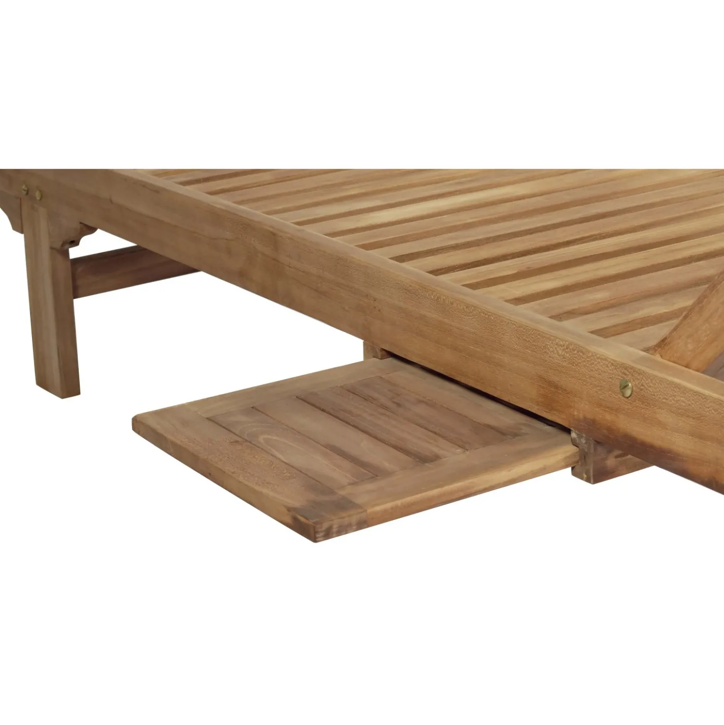 Lettino prendisole pieghevole in teak