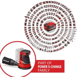 Levigatrice rotorbitale Einhell Power X-Change TE-RS 18 Li Solo