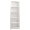 Libreria 5 ripiani in pannello truciolare Bianco 58x23x170 cm