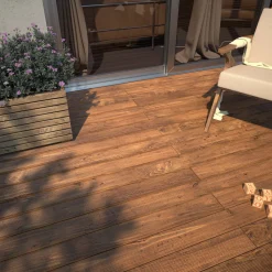 Listone in legno Pedro marrone Sp 2,7x240x12 cm