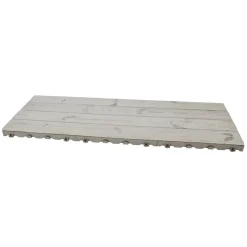 Listone Woodstile in legno termotrattato 40x120 cm bianco artico