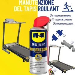 Lubrificante spray al silicone WD40 400 ml