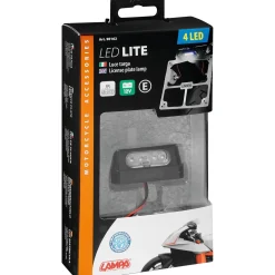 Luce targa bianca a 4 LED omologata