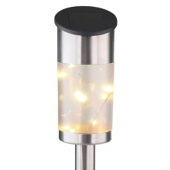 Luci solari da giardino a picchetto 2 pz