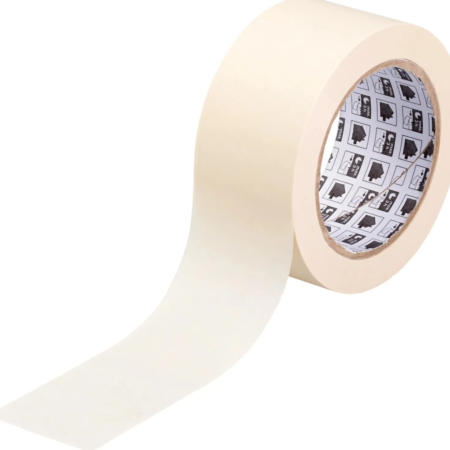 LUX-TOOLS Nastro adesivo in carta semicrespata LUX-TOOLS 50 mm x 50 m beige
