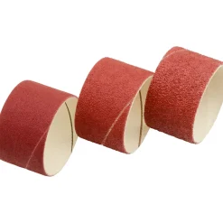 LUX-TOOLS set anelli di tela abrasiva di ricambio per cilindri abrasivi 3 pz