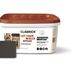 Malta adesiva per mattone faccia a vista Elabrick 5 kg antracite