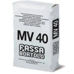 Malta per muratura faccia a vista MV 40 25 kg grigio